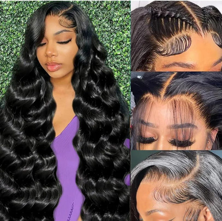 Body Wave Lace Front Wigs Human Hair Pre Plucked with Baby Hair